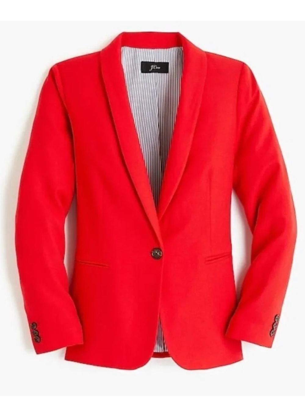 J.CREW parke blazer stretch wool red cerise classic preppy size 8